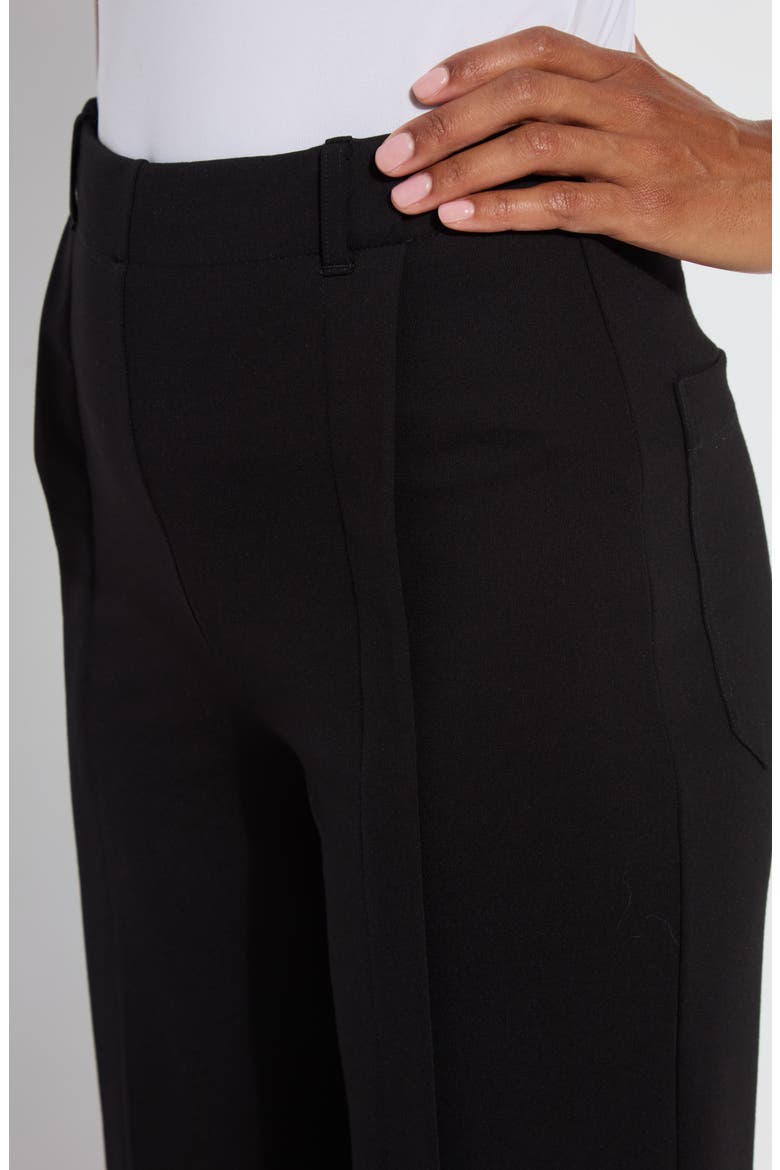 Kori Pleat Crop Pants, Alternate, color, BLACK