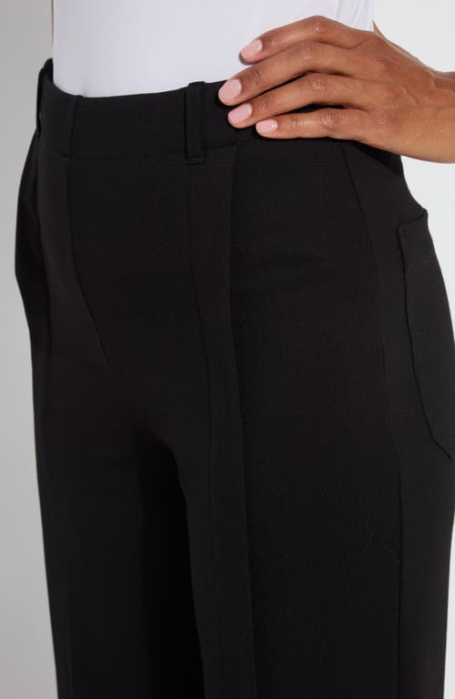 Lyssé Kori Pleat Detail Cropped Pant (24" Inseam) In Black