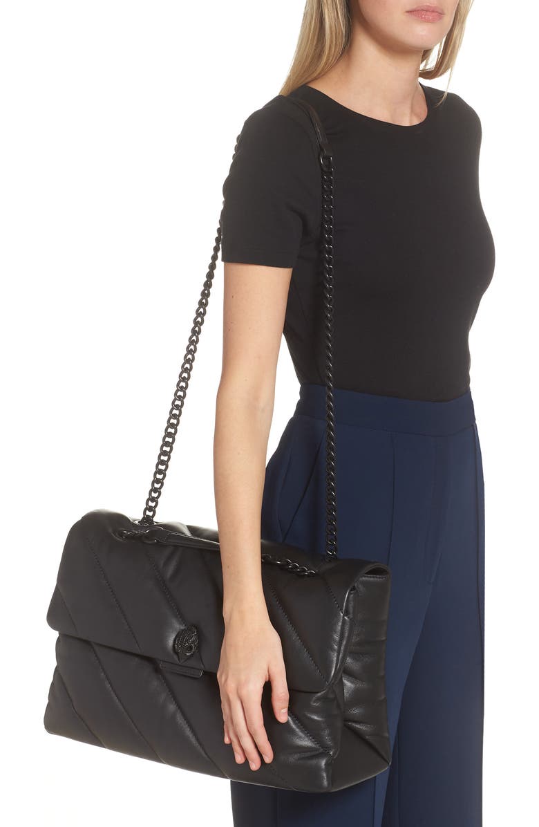 Kurt Geiger London Kensington XXL Soho Drench Leather Shoulder Bag, Alternate, color,