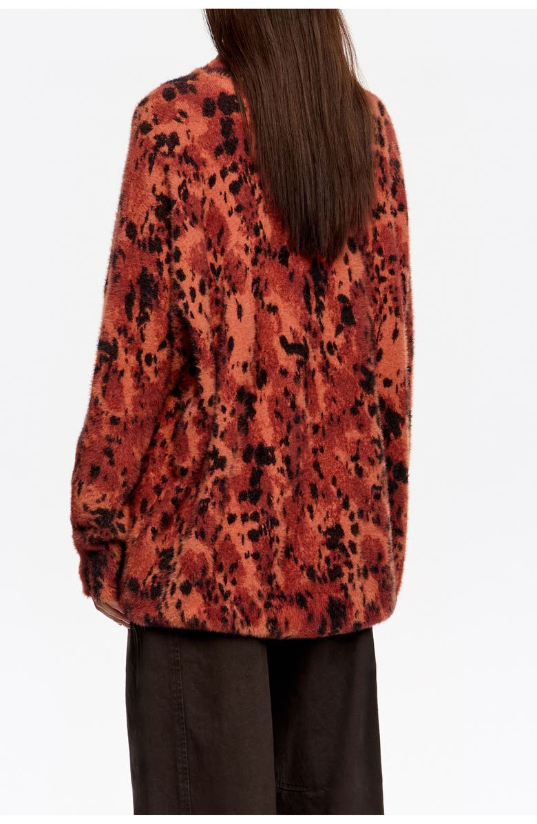 Bimba y Lola Lynx Fur High Neck Sweater, Alternate, color, Lynx Brown
