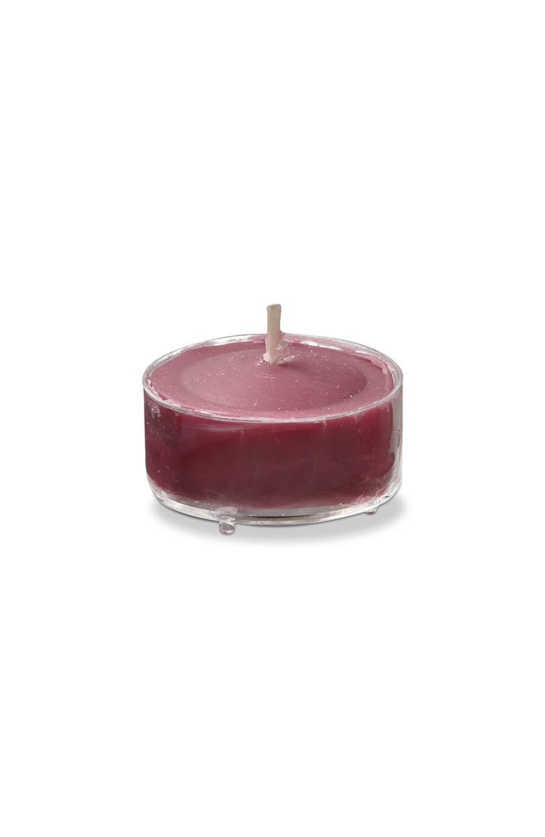tag Color Studio Tealight Candles Set of Eight Plum Paraffin Wax, Main, color, Purple