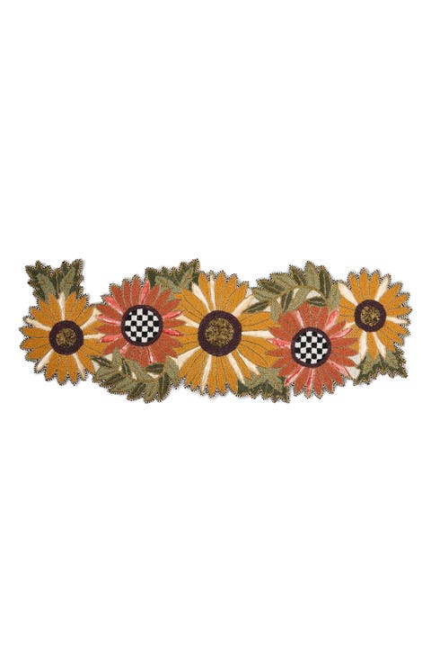 Sunflower Beaded Table Runner