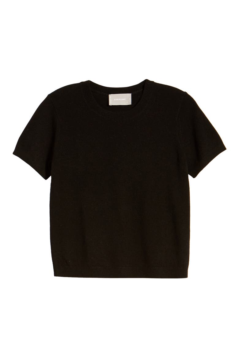 The Cashmere Tee, Main, color, BLACK