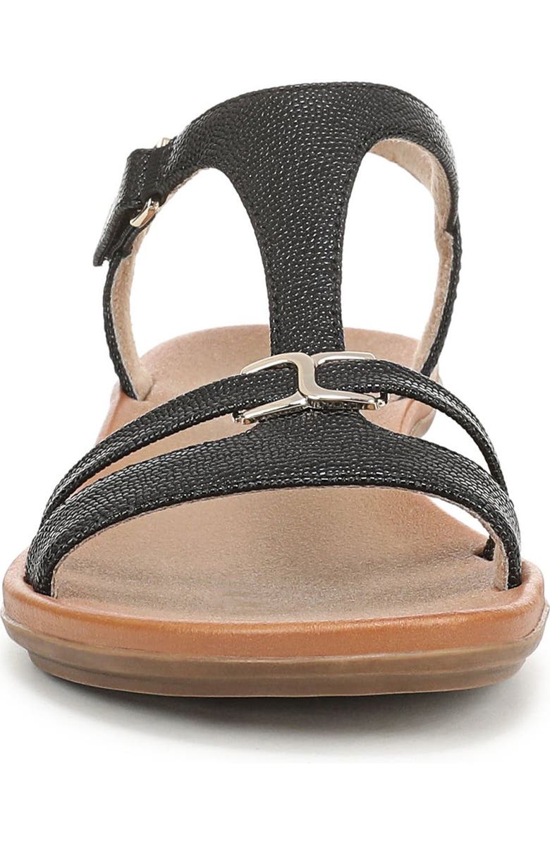 Naturalizer Sofia Sandal, Alternate, color, Black Pebbled Faux Leather