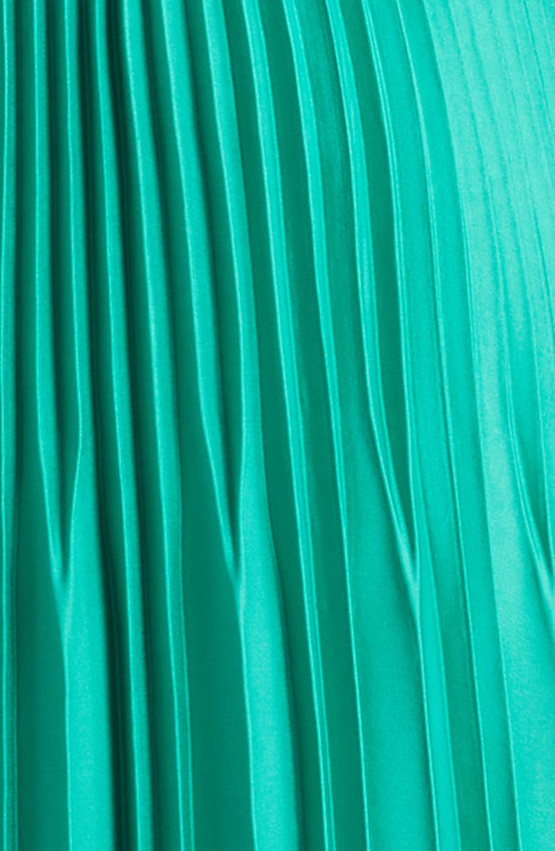 Ramy Brook Fernanda Ruched Pleated Strapless Maxi Dress, Alternate, color, Sea Green