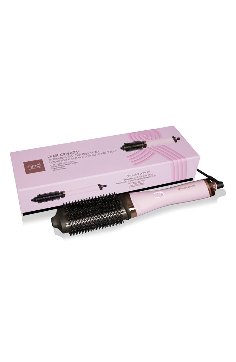 ghd Duet Blowdry 2-in-1 Hair Dryer Brush in Pink Sorbet, Main, color, Pink