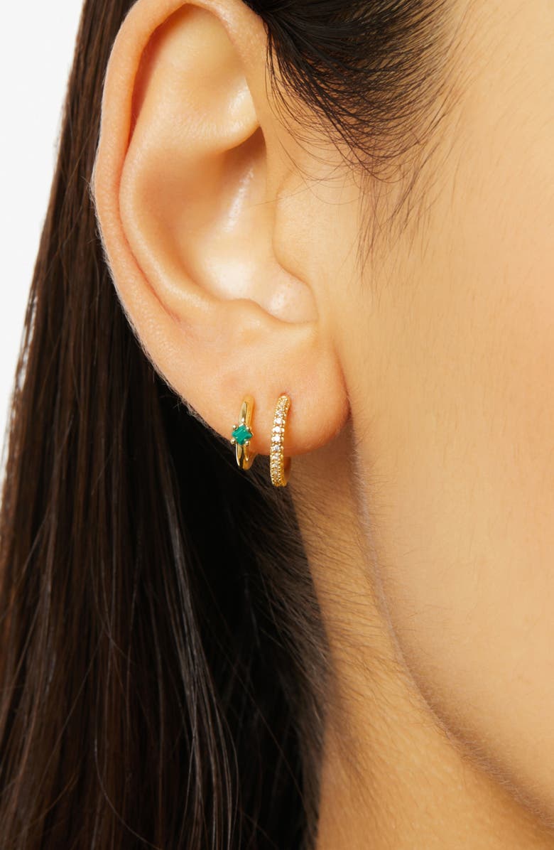 Ana Luisa Double Hoop Earrings - Percy, Alternate, color, Gold