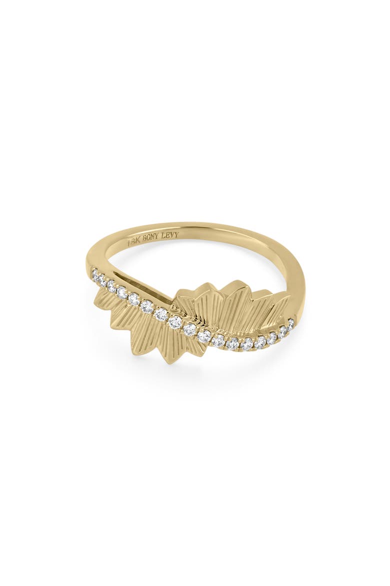 Cleo 18k Gold Diamond Statement Ring, Alternate, color, 18KY
