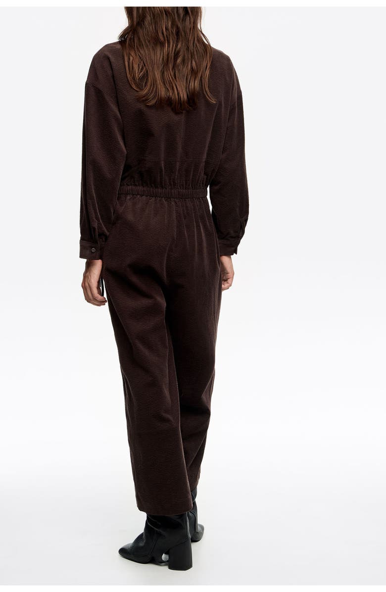Bimba y Lola Adjustable Waist Jumpsuit, Alternate, color, Dark Brown