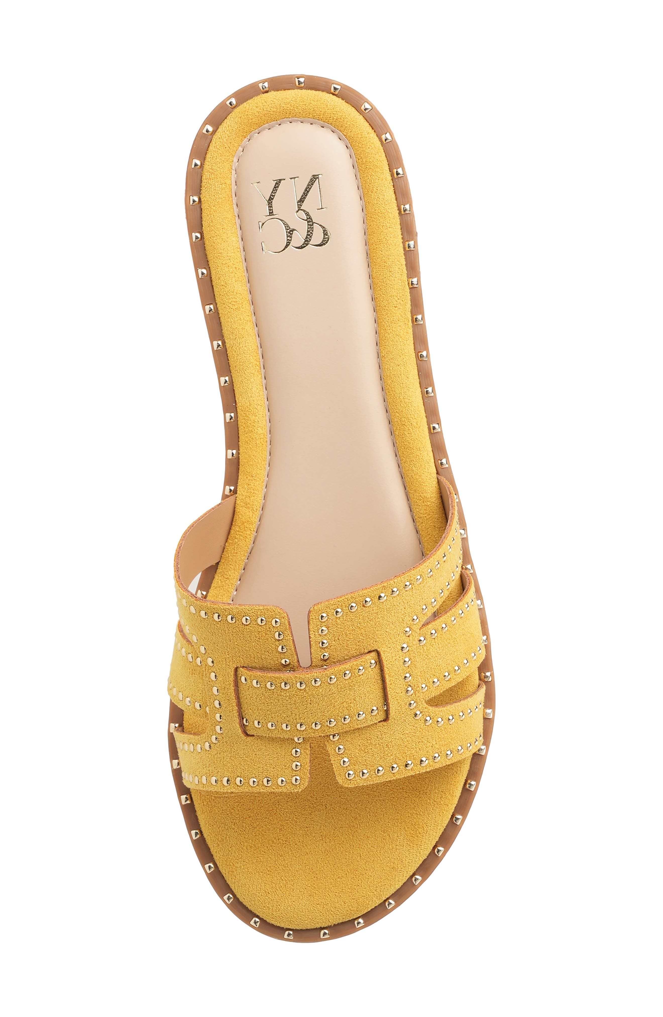 Zora Flat Sandal, Alternate, color, MUSTARD/YELLOW