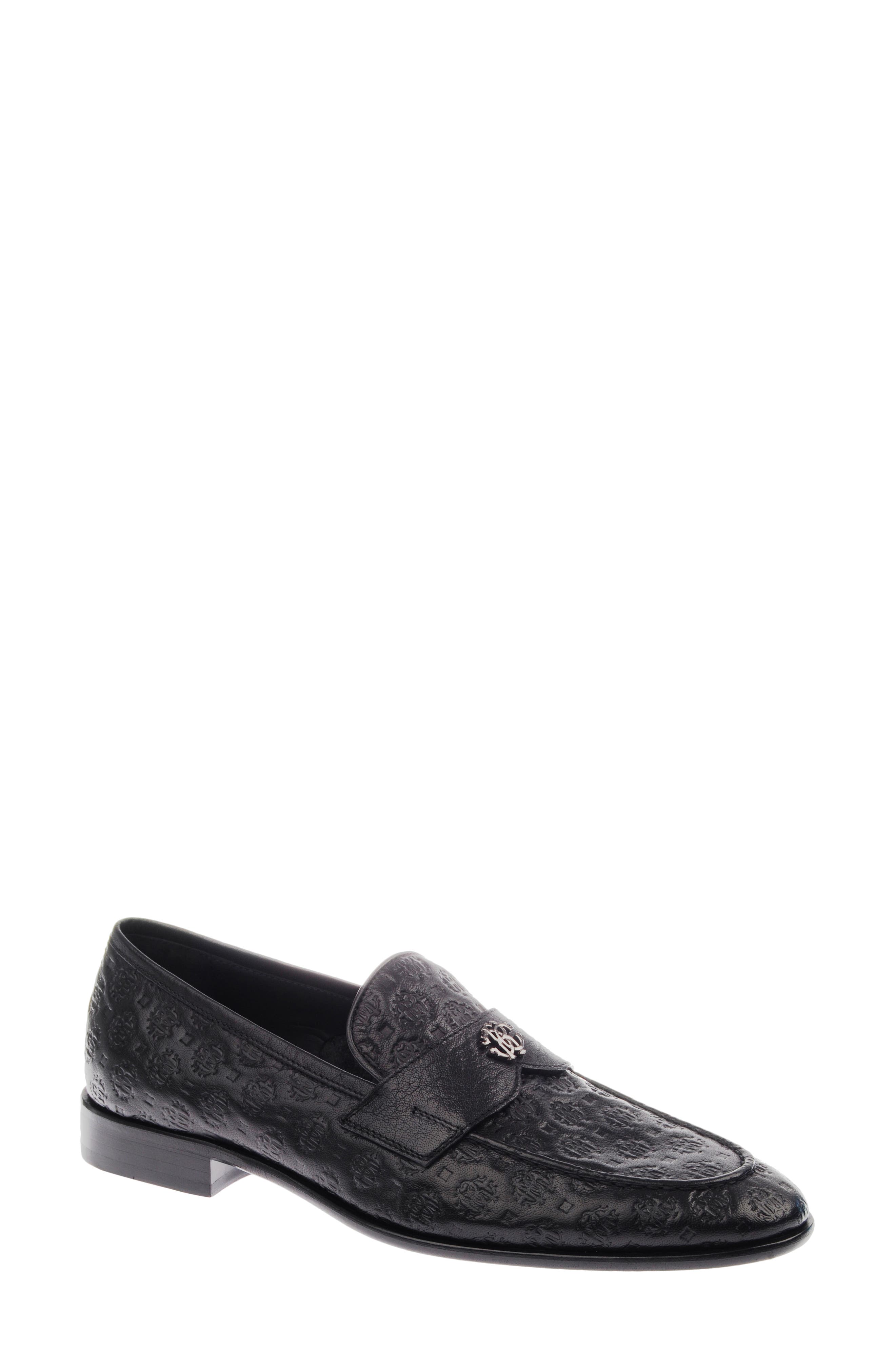 Roberto Cavalli Embossed Loafer, Main, color, 