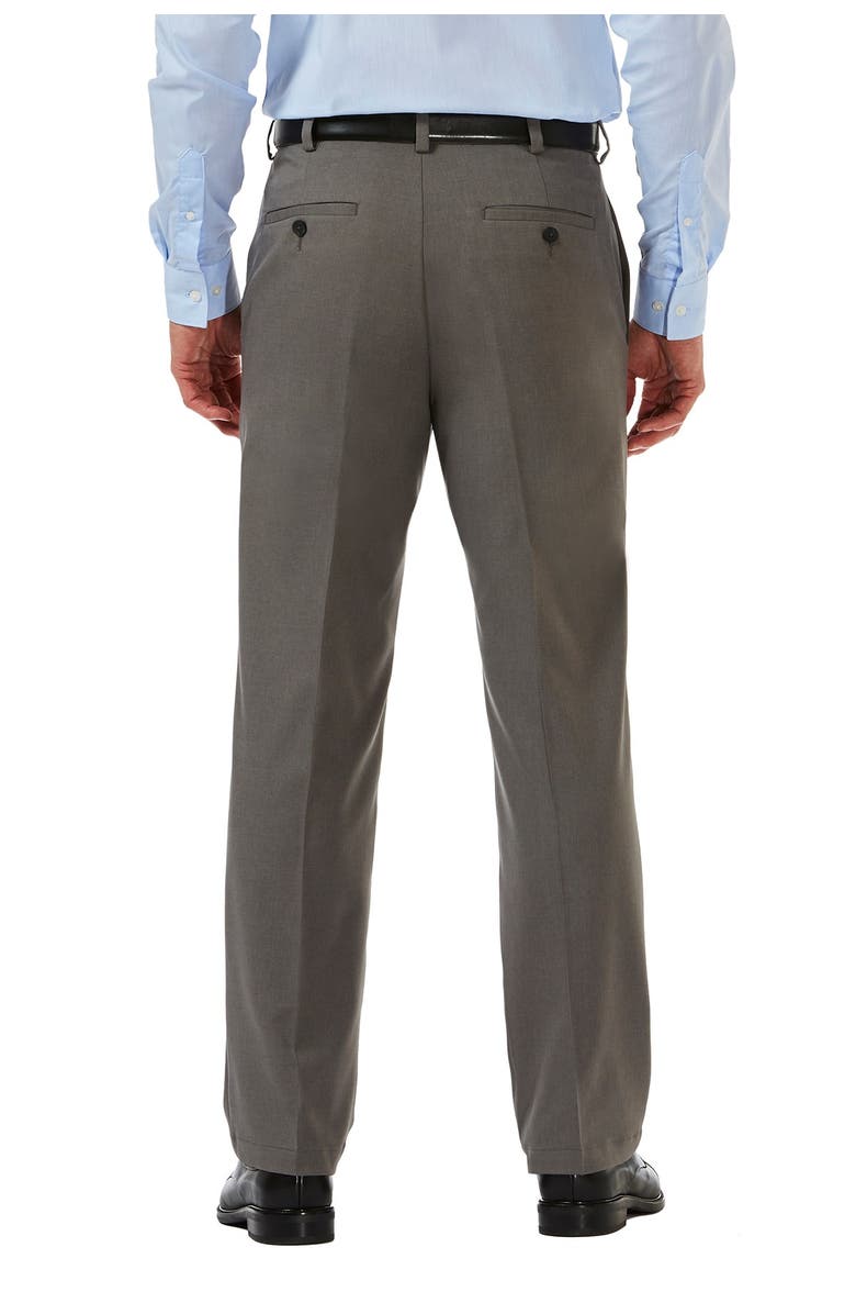 HAGGAR Cool 18<sup>®</sup> PRO Classic Fit Flat Front Pant, Alternate, color, Htr Grey