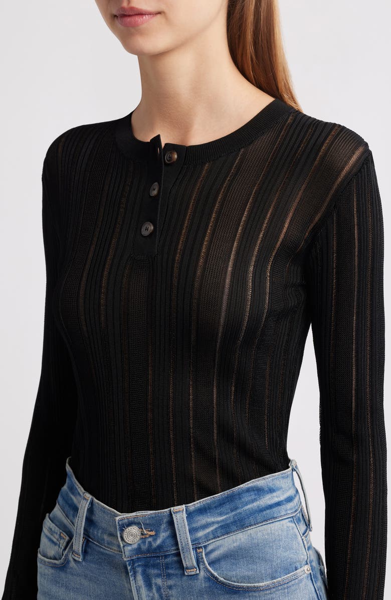 FRAME Laddered Ribbed Long Sleeve Henley, Alternate, color, 