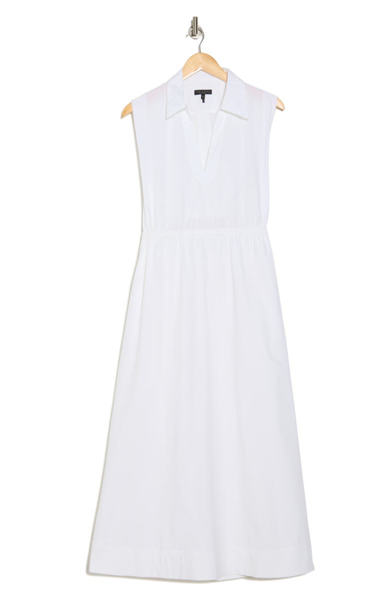 rag & bone Joan Sleeveless Poplin A-Line Dress, Alternate, color, White