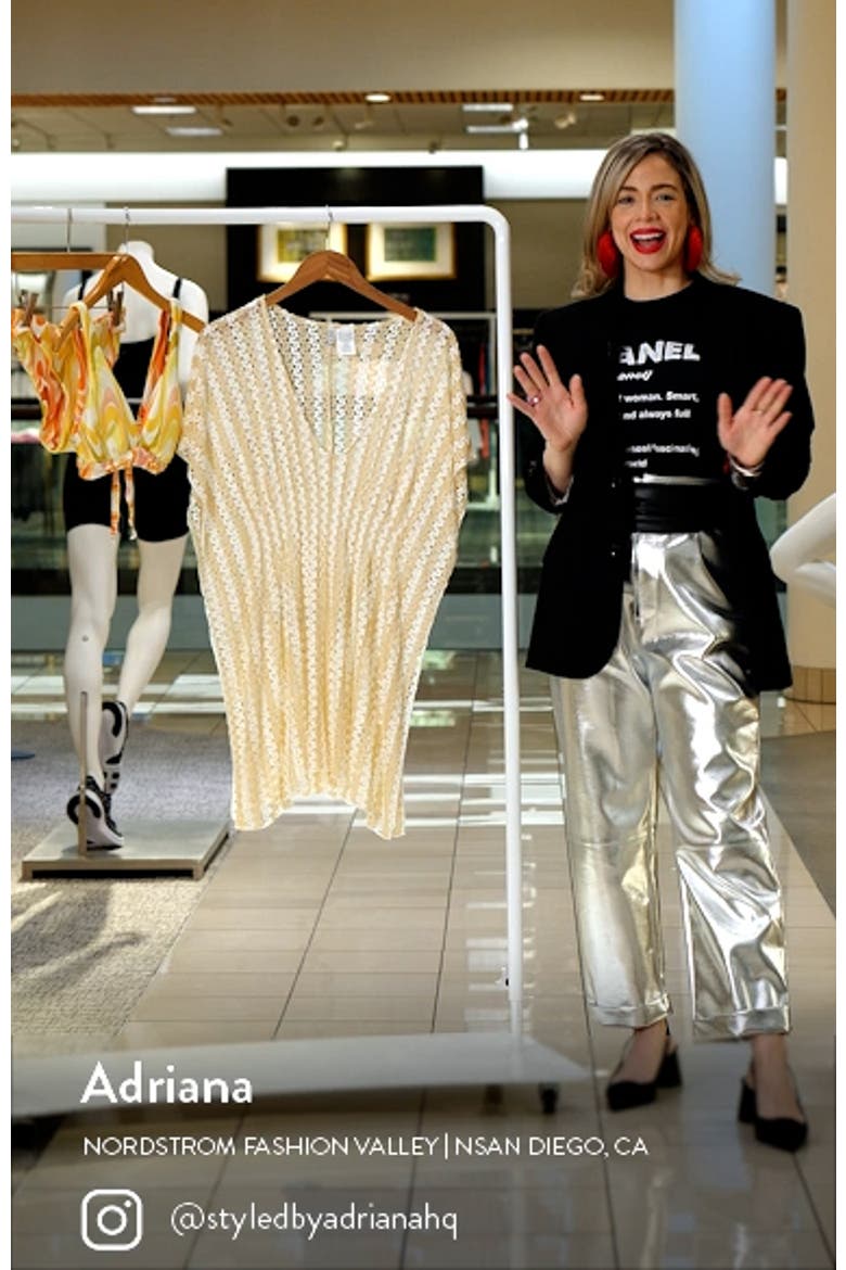 Golden Sheer Lace Cover-Up Tunic video