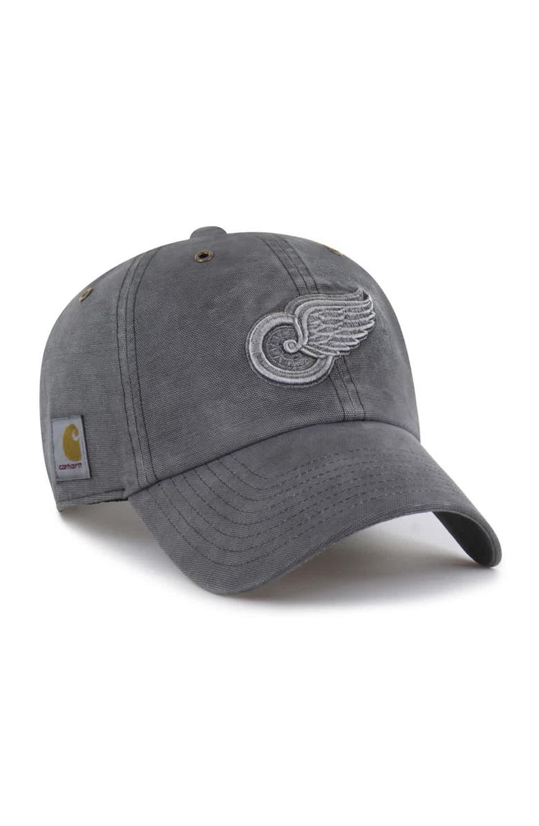CARHARTT X 47 Men's Carhartt x '47 Charcoal Detroit Red Wings Clean Up Adjustable Hat, Main, color, Charcoal