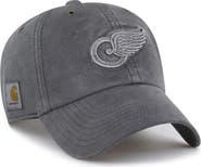 CARHARTT X 47 Men's Carhartt x '47 Charcoal Detroit Red Wings Clean Up Adjustable Hat