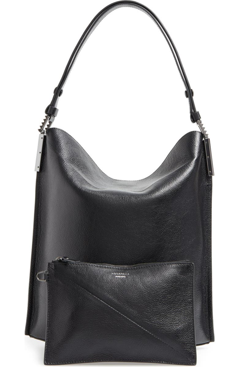 Aquatalia Leather Bucket Bag, Alternate, color,