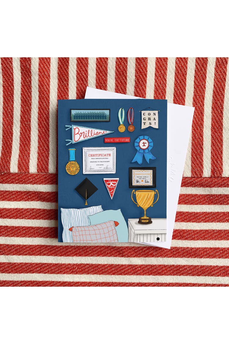 Celebration/Graduation Greeting Card Pack Sets (3 ct, Assorted) Smarty Pants Golden Grad, Wall Of Achievements, Golden Party, Alternate, color, Multi-Pack