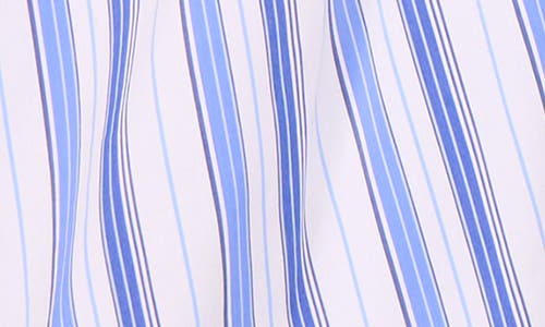 Halogenr Halogen(r) Tie Front Stripe Stretch Cotton Blend Midi Sundress