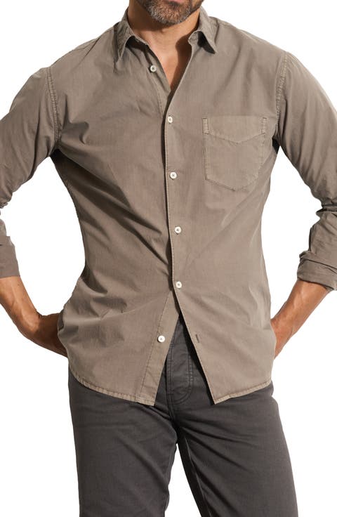 Everett Cotton Poplin Button-Up Shirt