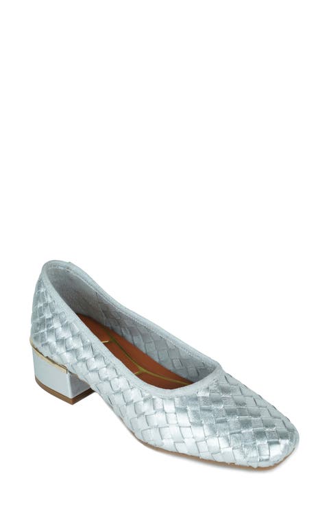 Birdie Woven Leather Pump (Women)