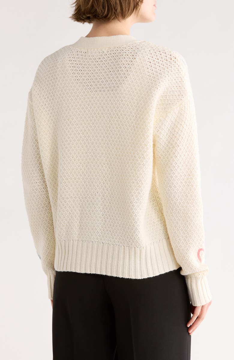 DR2 by Daniel Rainn Sea La Vie Cardigan Sweater, Alternate, color, Cream