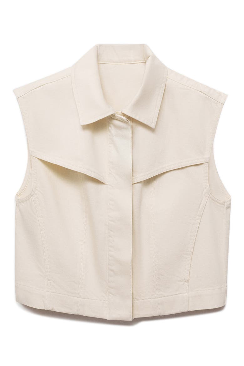 Denim Vest, Main, color, ECRU