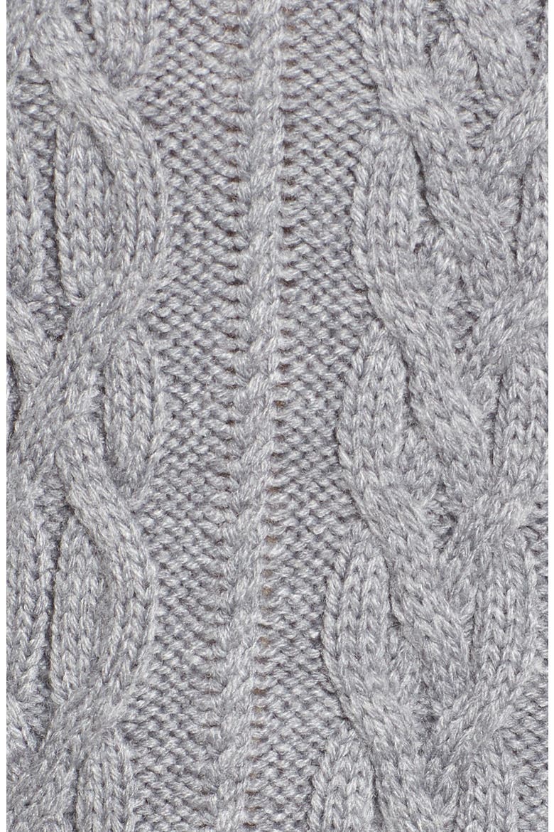 Mixed Cable Sweater Dress, Alternate, color, GREY