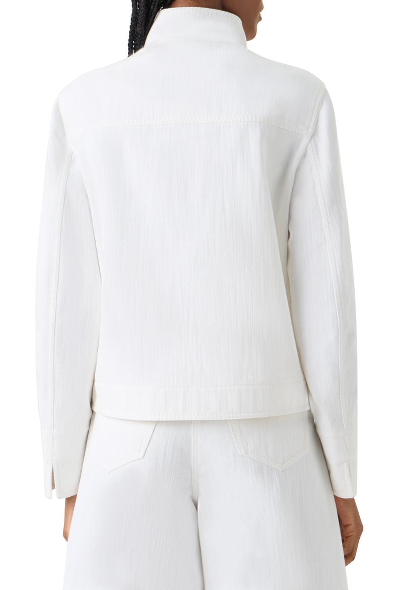 Stretch Denim Jacket, Alternate, color, CREAM