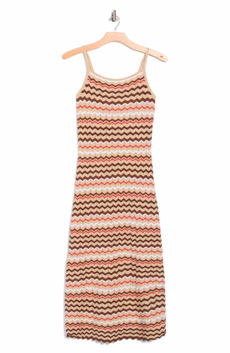 Madden Girl Zigzag Stripe Cami Sweater Dress