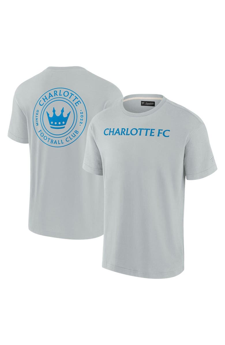 Fanatics Signature Unisex Fanatics Signature Gray Charlotte FC Elements Super Soft Short Sleeve T-Shirt, Main, color, Gray