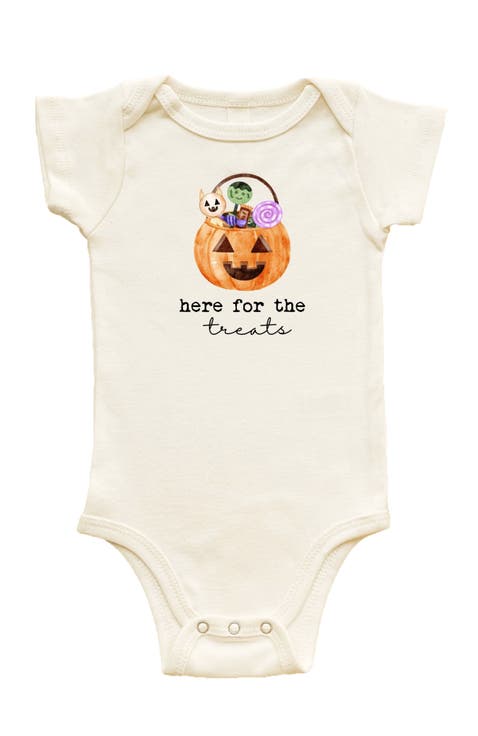 Here For The Treats Organic Baby Bodysuit