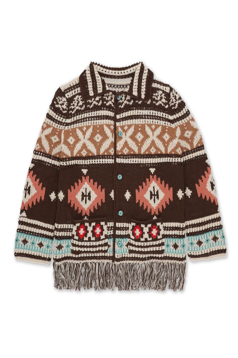 Lilly Navajo Alpaca and Cotton Cardigan, Main, color, NAVAJO PATTERN