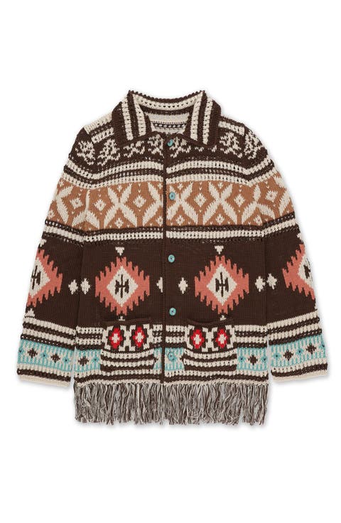 Lilly Navajo Alpaca and Cotton Cardigan