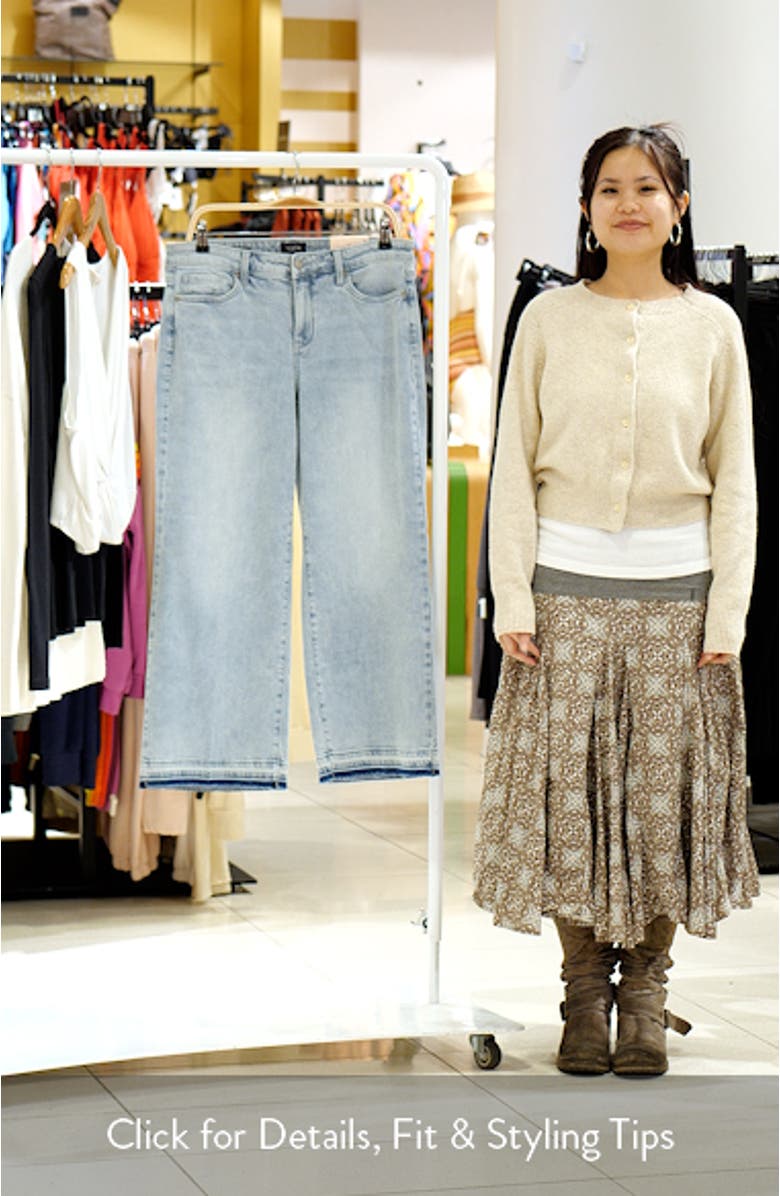 Teresa Release Hem Ankle Wide Leg Jeans, sales video thumbnail