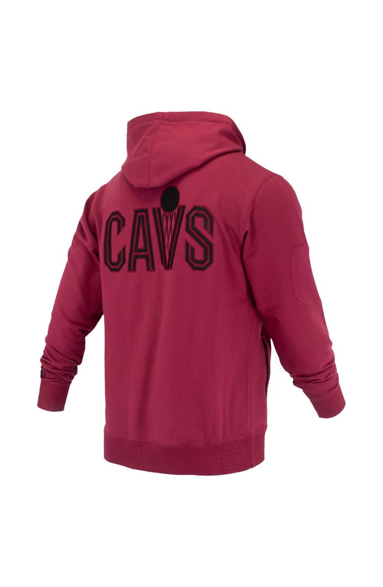FISLL Unisex FISLL Wine Cleveland Cavaliers Logoman Shadow Collection Pullover Hoodie, Alternate, color, Wine
