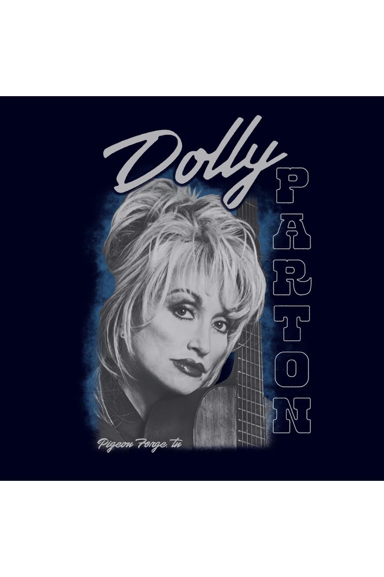 Men's Dolly Parton Guitar Portrait  Graphic T-Shirt, Alternate, color, Navy Blue