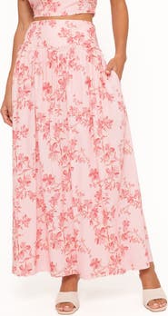 Petal & Pup Tyler Floral Drop Waist Maxi Skirt