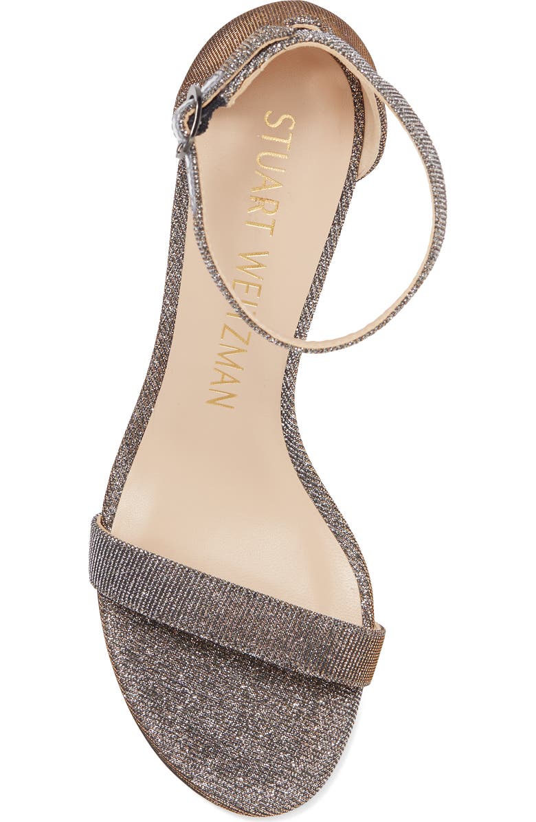 Stuart Weitzman Nearly Nude Block Heel Sandal, Alternate, color,