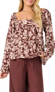 O'Neill Hayzel Floral Long Sleeve Top