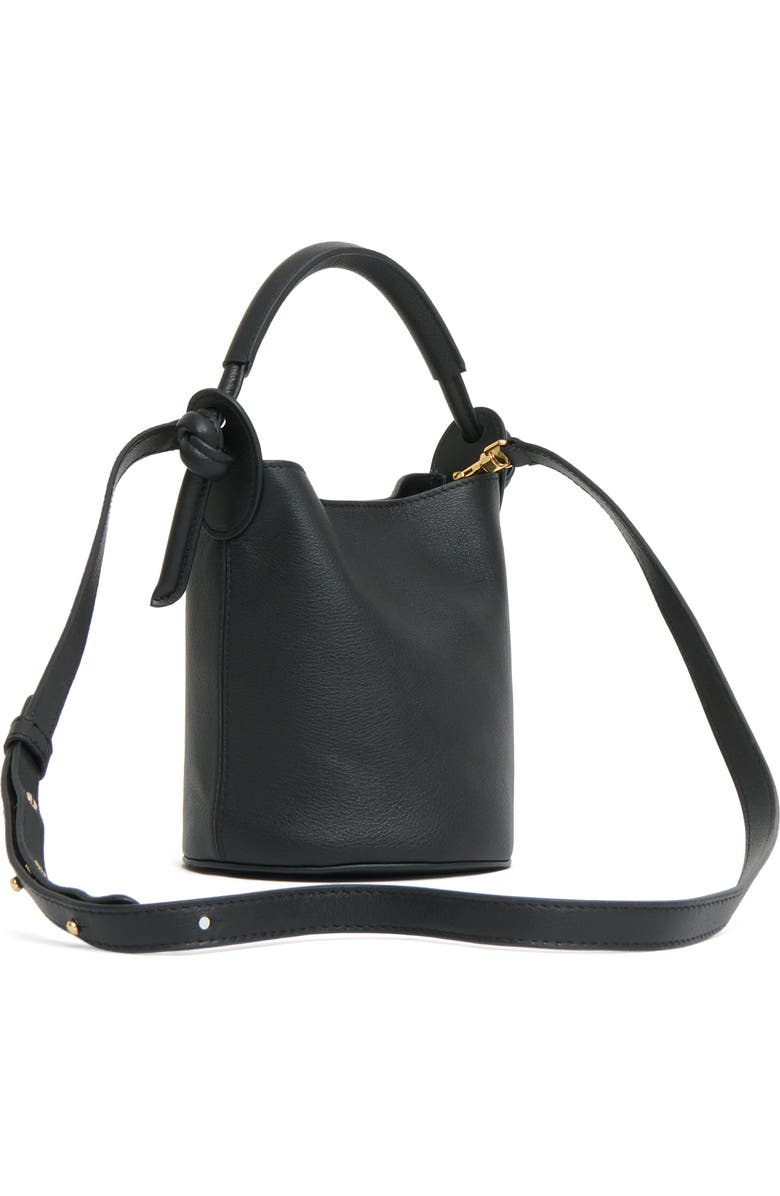 Mansur Gavriel Mini Mini Fortuna Bucket Bag, Alternate, color, Black