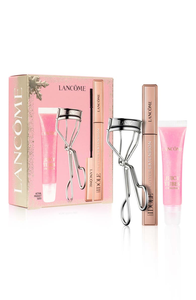 Lancôme Lash Idôle Flutter Mascara, Lip Gloss & Lash Curler Set $69 Value, Main, color, 