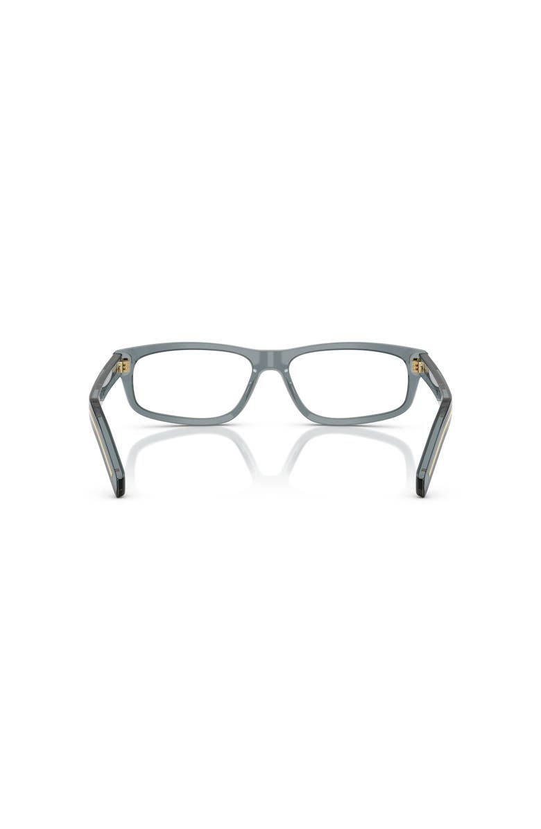 Prada 55mm Rectangle optical glasses, Alternate, color, Gold