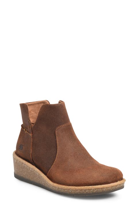 Viv Distressed Leather Bootie (Women)