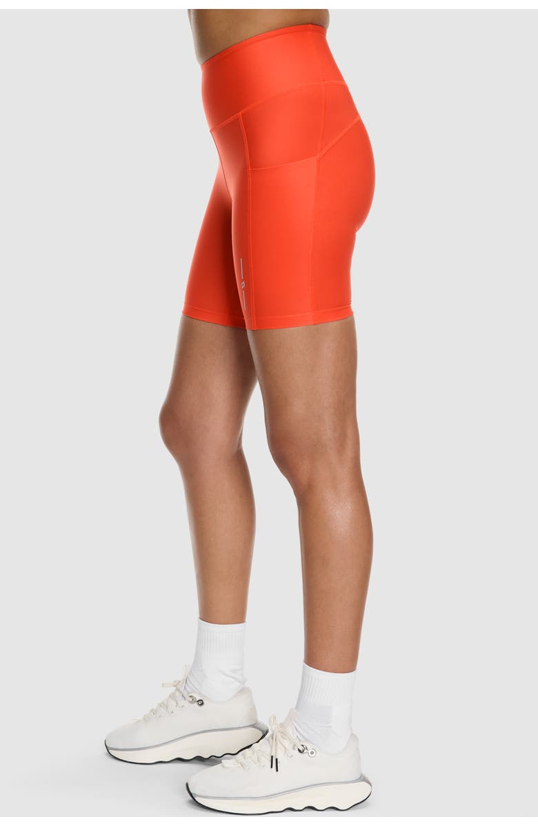 Peloton PaceForm Performance Pocket Run Short 7", Alternate, color, Cherry Tomato