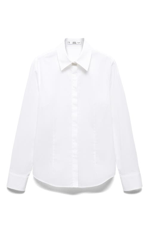MANGO MANGO COTTON BUTTON-UP SHIRT