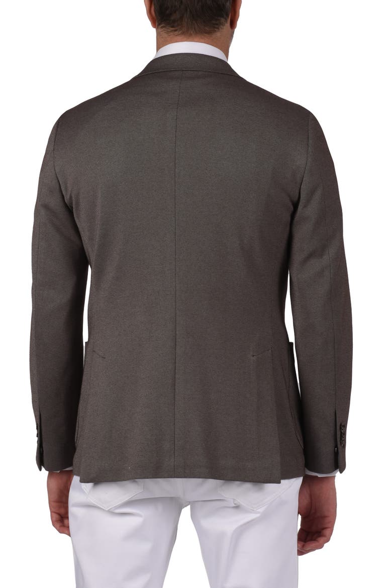 Textured Cotton Blend Sport Coat, Alternate, color, BROWN