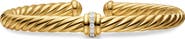 David Yurman Cablespira® Flex Bracelet in 18K Gold with Diamonds, 6mm