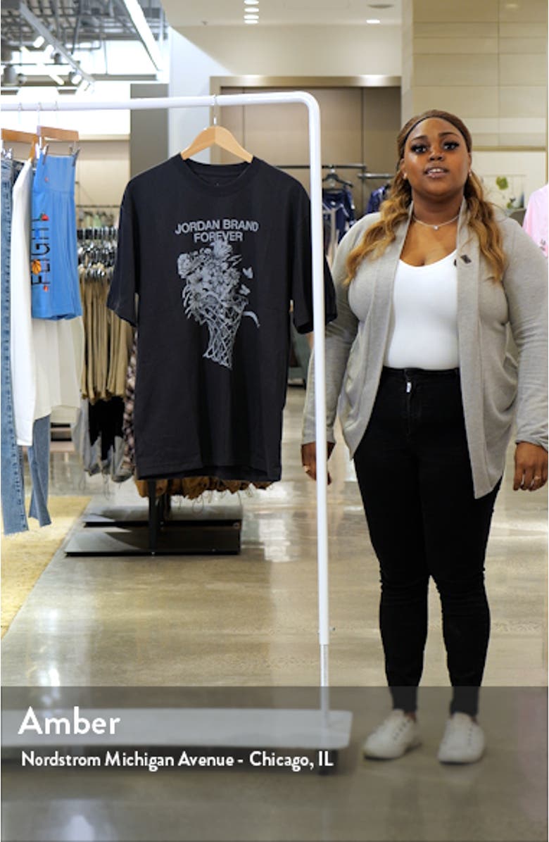 Oversize Floral Graphic T-Shirt, sales video thumbnail